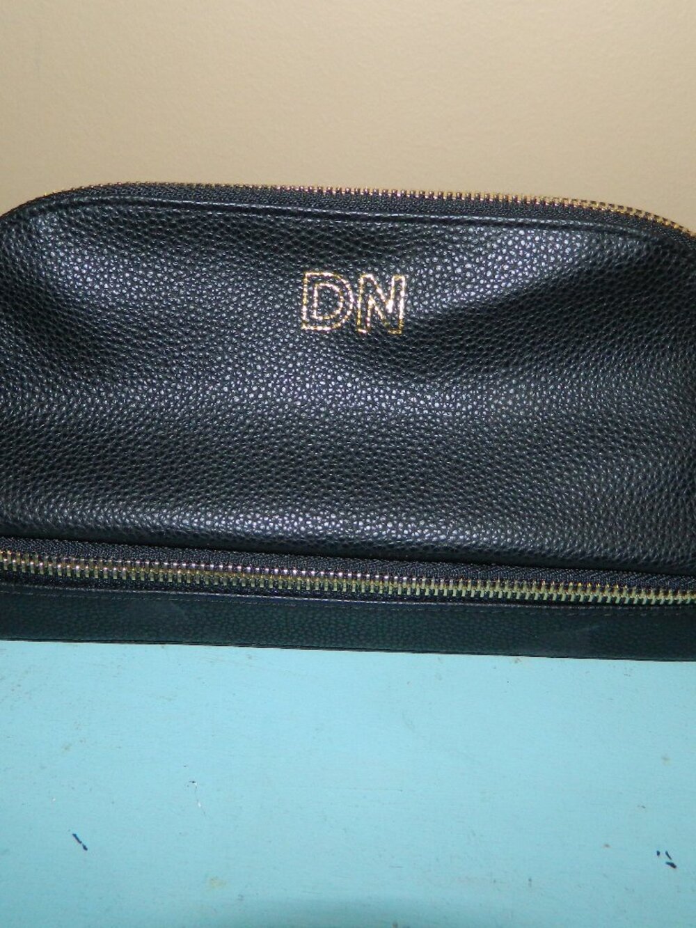 Mark & Graham Dual Travel Organizer Black "DN" Mono